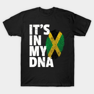 Jamaica Flag Jamaican Pride Dna Island T-Shirt